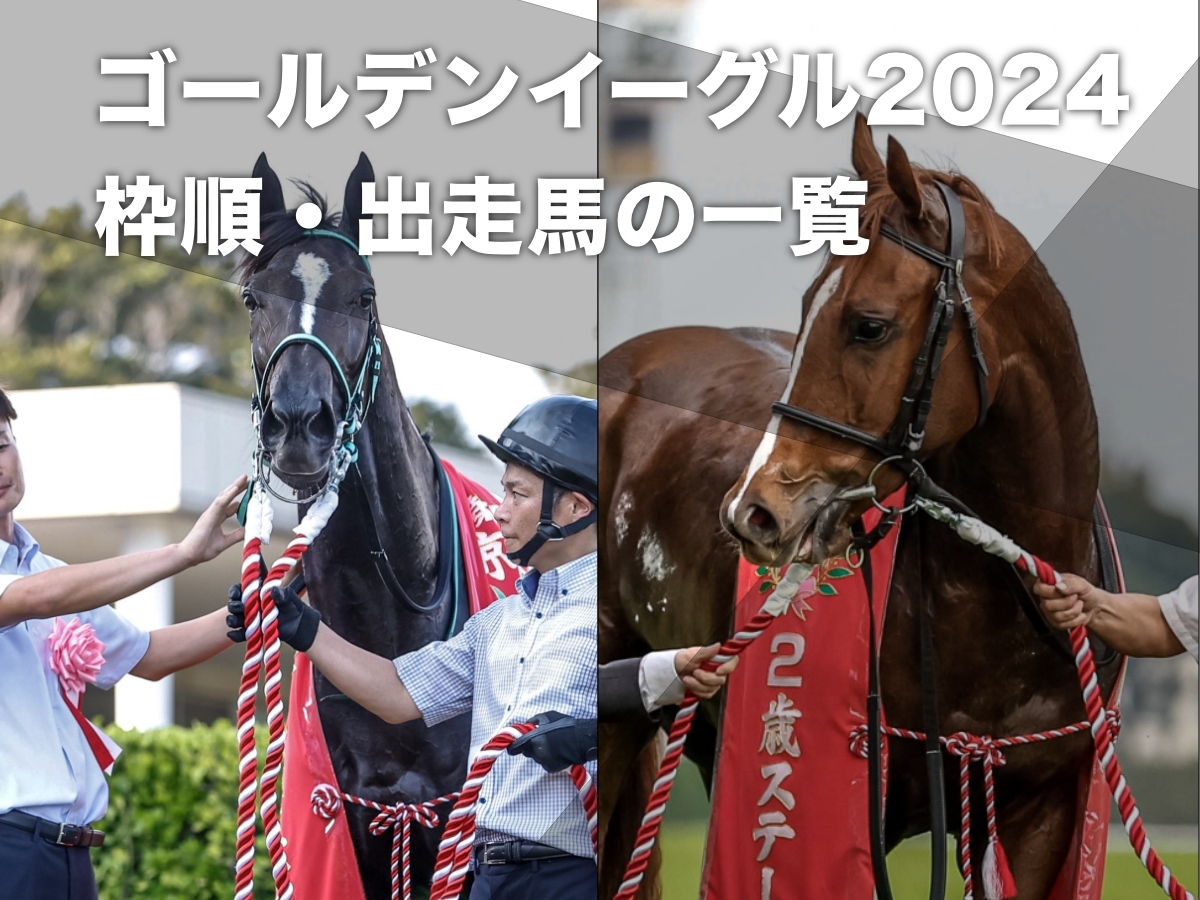 【ゴールデンイーグル2024枠順発表】全20頭 アスコリピチェーノ＆モレイラ17番枠・コラソンビート19番枠・無敗馬ラザット12番枠など最新情報【11月2日(土)】