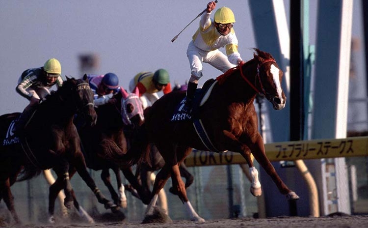 地方所属馬として唯一JRAのG1を勝利したメイセイオペラ(写真は1999年フェブラリーS、撮影：下野雄規)