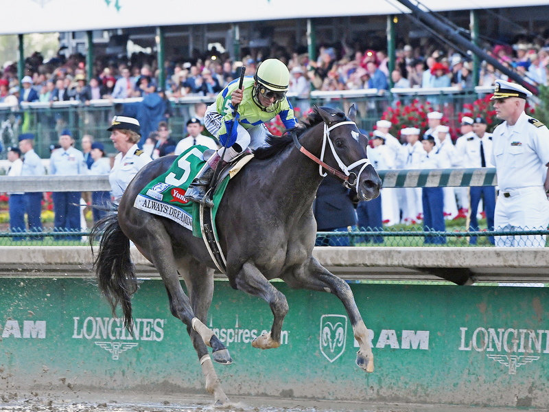 2017年、馬番5番で優勝したAlways Dreaming(提供：Horsephotos.com)