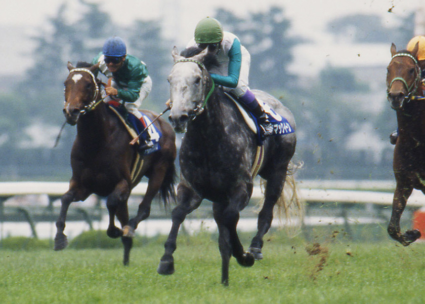 宝塚記念を4勝している武豊騎手(写真は1993年メジロマックイーン、(c)netkeiba.com)