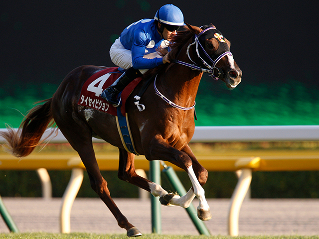 2019年の京王杯2歳Sを制したタイセイビジョン(撮影：下野雄規)