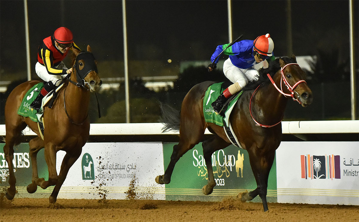 2023年サウジCはパンサラッサが鮮やかに逃げ切り日本馬初の優勝(C)netkeiba.com