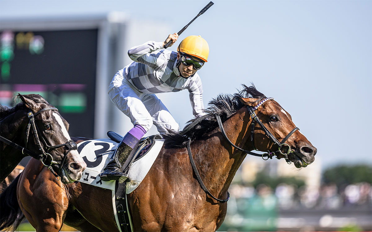 第89回日本ダービーは武豊騎手騎乗のドウデュースが優勝(撮影：下野雄規)