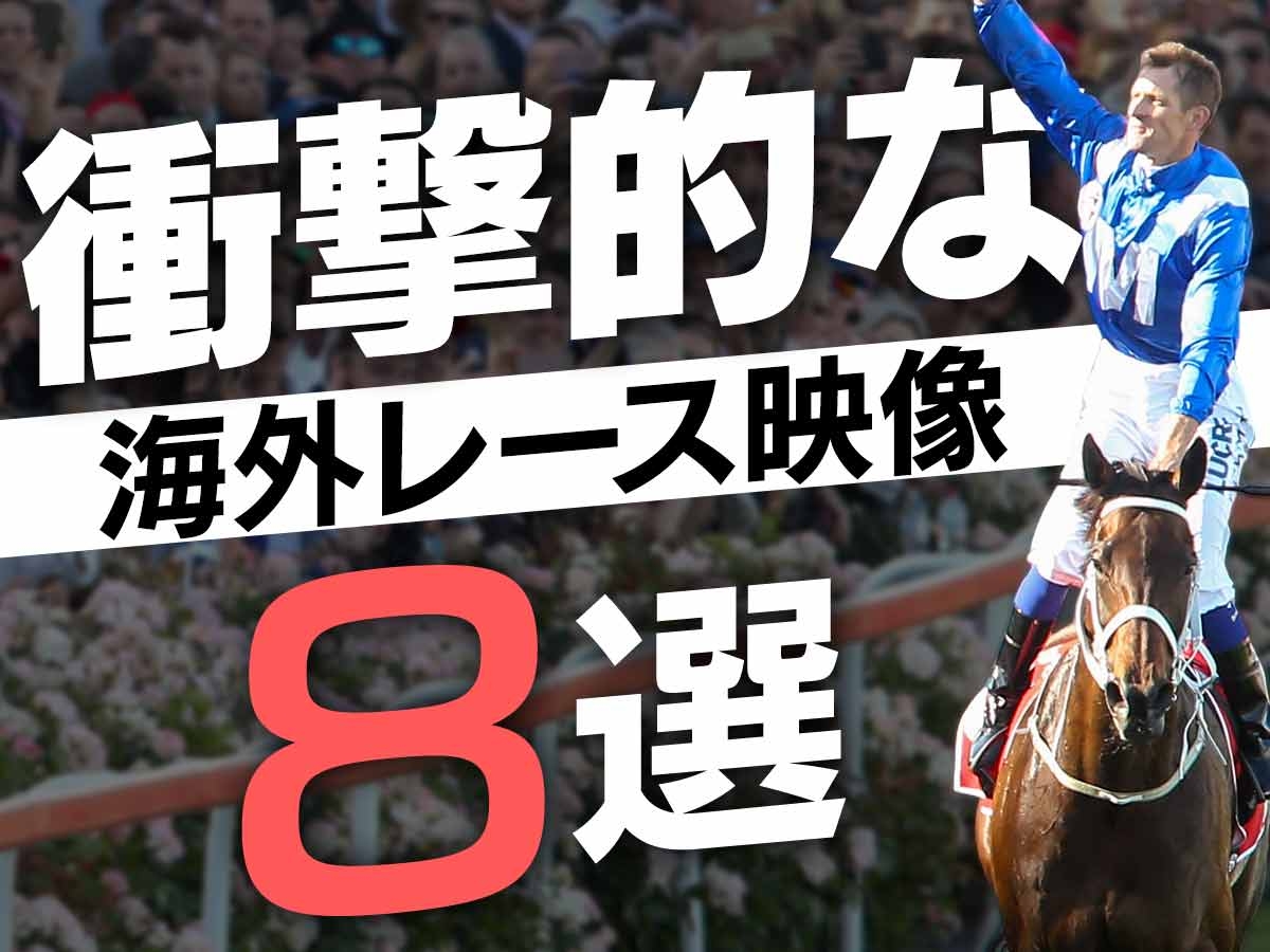 【動画】衝撃的な海外競馬のレース映像8選 ウィンクス・ゼニヤッタ・シャトークアなど