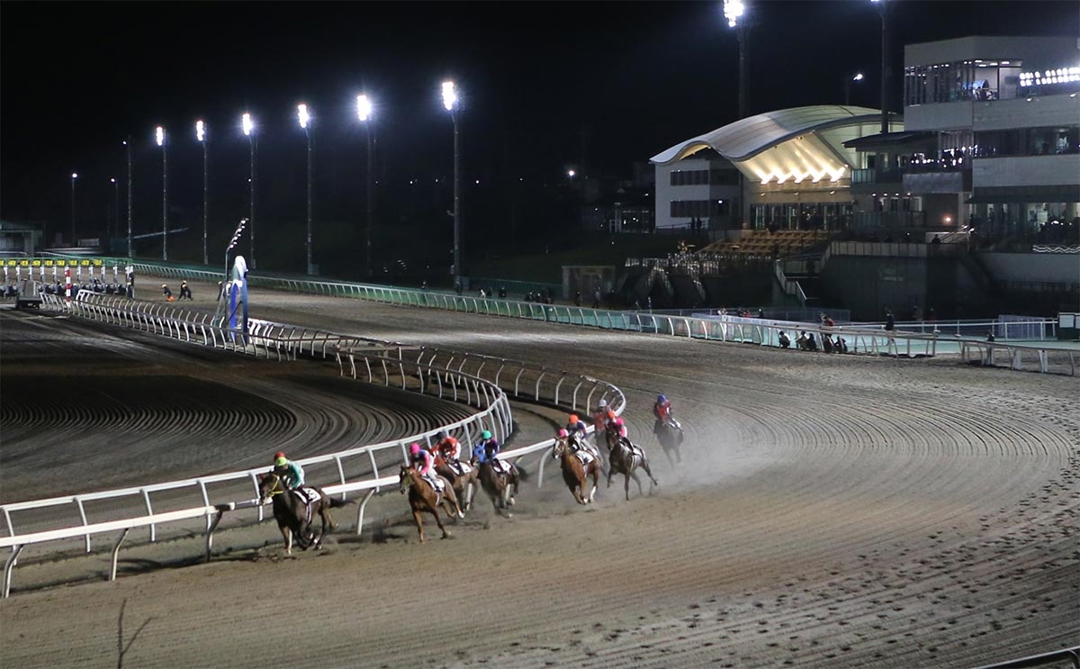 ブリーダーズゴールドカップが行われた門別競馬場(撮影：田中哲実)