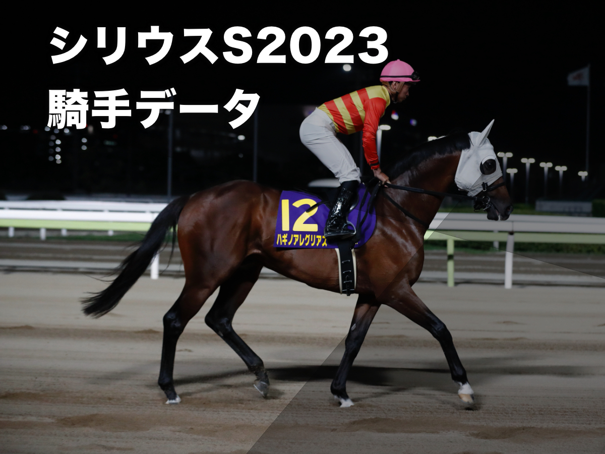 【シリウスステークス2023予想】阪神ダート2000mで好成績の騎手は？ 騎乗騎手の過去10年成績/競馬予想データ