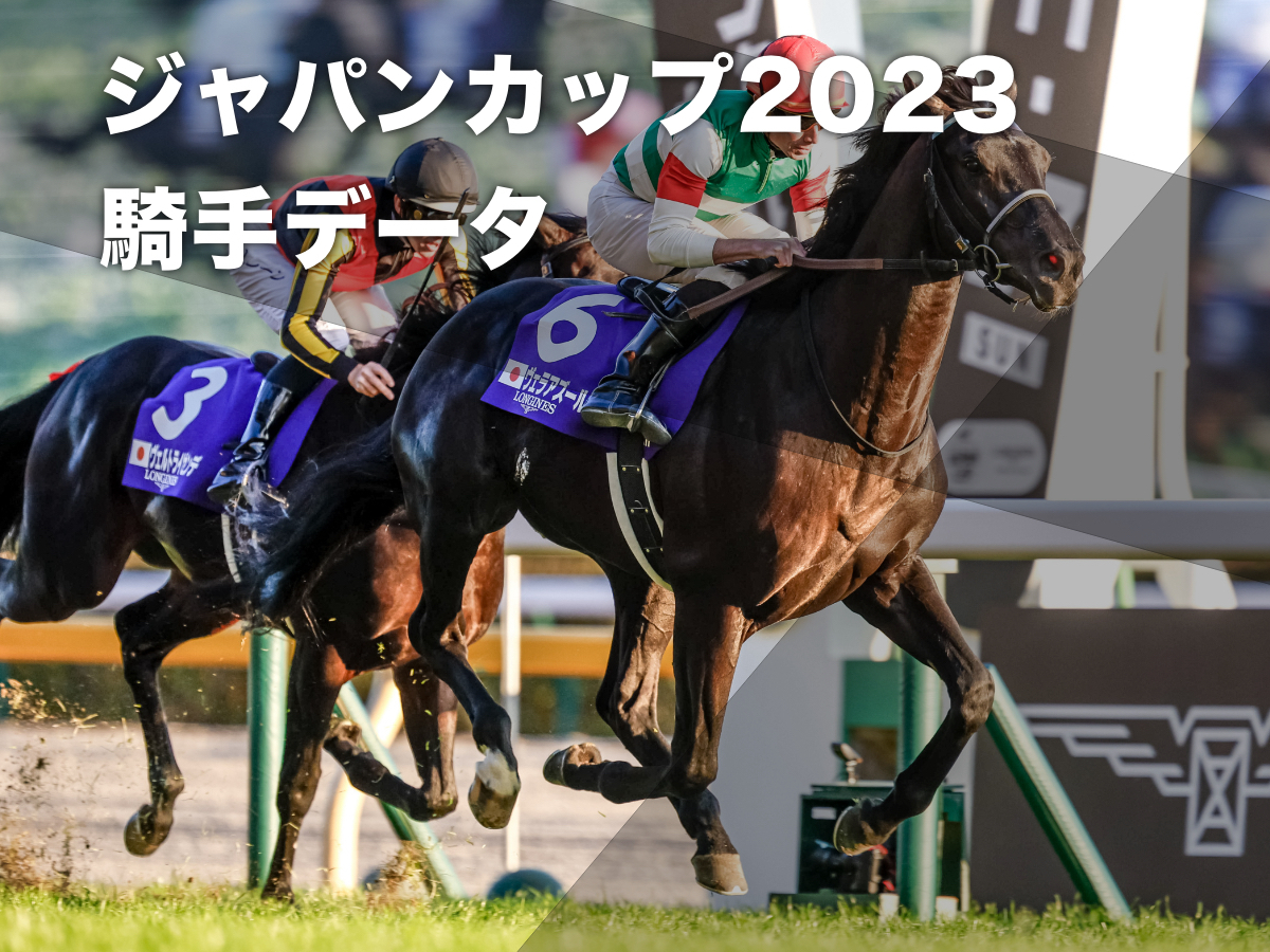 【ジャパンカップ2023予想】東京芝2400mの騎手データ一覧 モレイラ騎手が脅威の複勝率70%超え/競馬予想データ