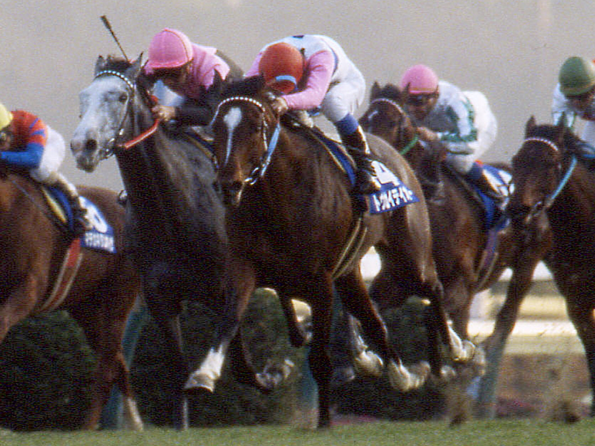 1年ぶりの有馬記念を制したトウカイテイオー(撮影：下野雄規)