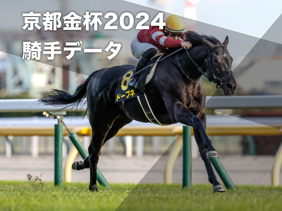 【京都金杯2024予想】京都芝1600mの騎手データ一覧 川田将雅騎手・武豊騎手・西村淳也騎手・松山弘平騎手・浜中俊騎手が勝率10%超え【1月6日(土)15時35分発走】