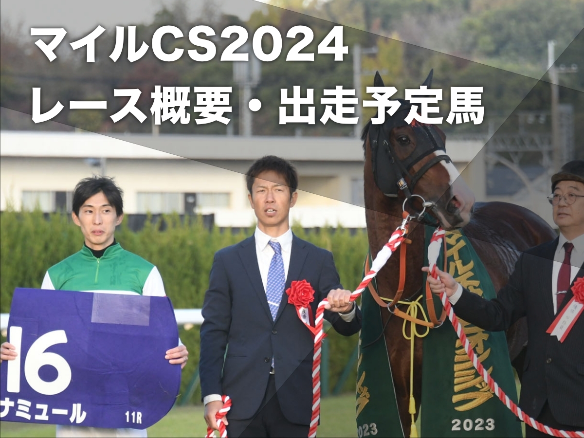 【マイルチャンピオンシップ2024】出走予定馬・日程・レース概要・歴代優勝馬など最新情報【11月17日(日)15時40分】