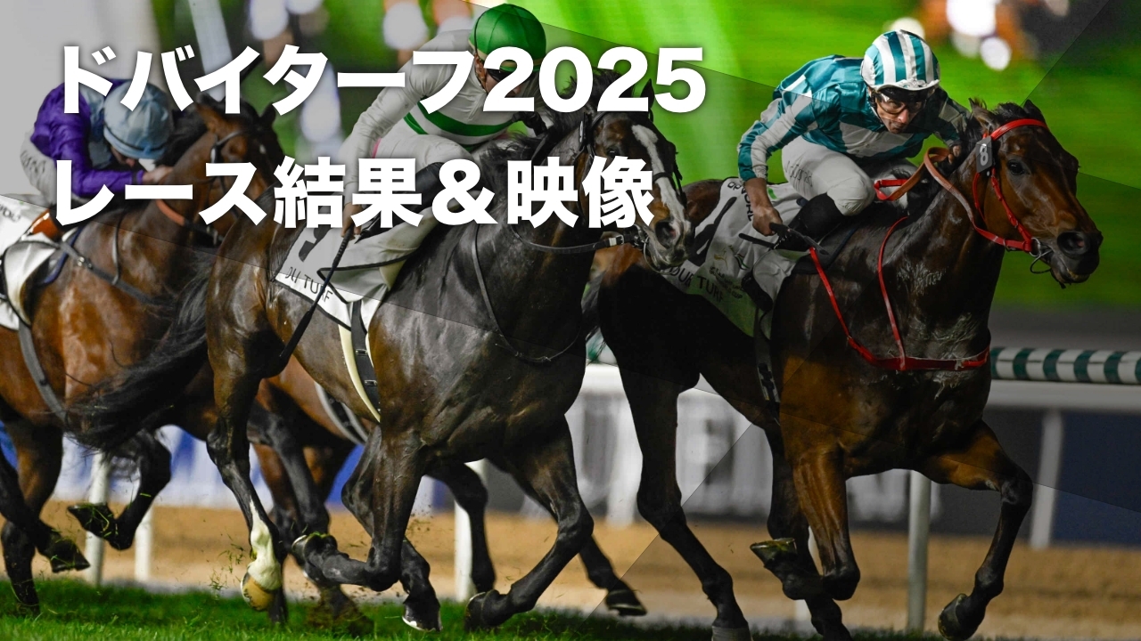 【ドバイターフ2025結果情報】ソウルラッシュがロマンチックウォリアーを破りハナ差で優勝 日本馬による7度目の優勝など最新情報