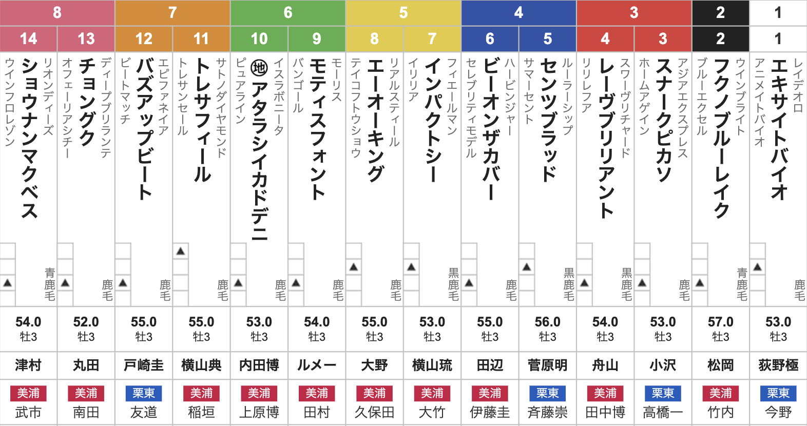 【ラジオNIKKEI賞2025枠順発表】全14頭 トレサフィール7枠11番・フクノブルーレイク2枠2番など最新情報【6月29日(日)15時45分】
