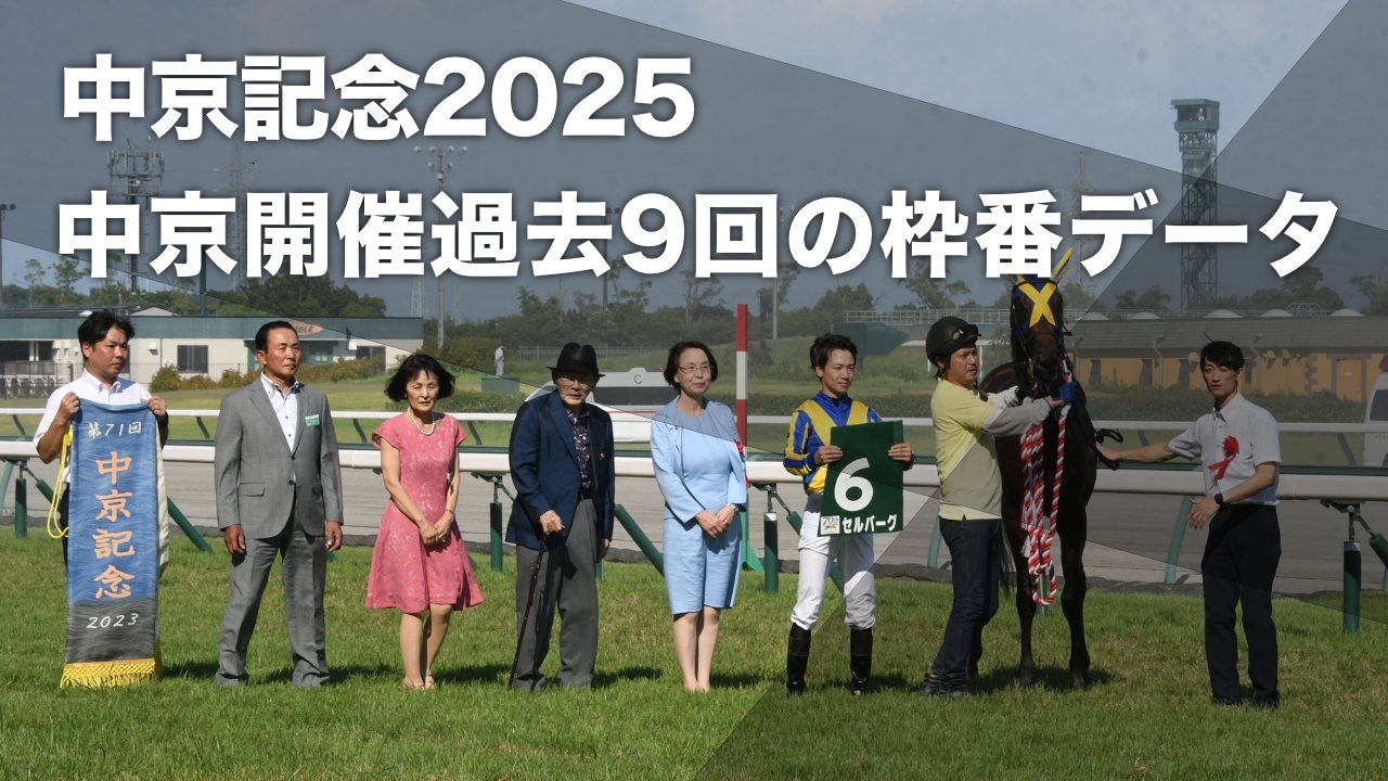 【中京記念2025予想】3枠と8枠が好成績 中京記念過去9回の有利・不利な枠順分析など最新情報