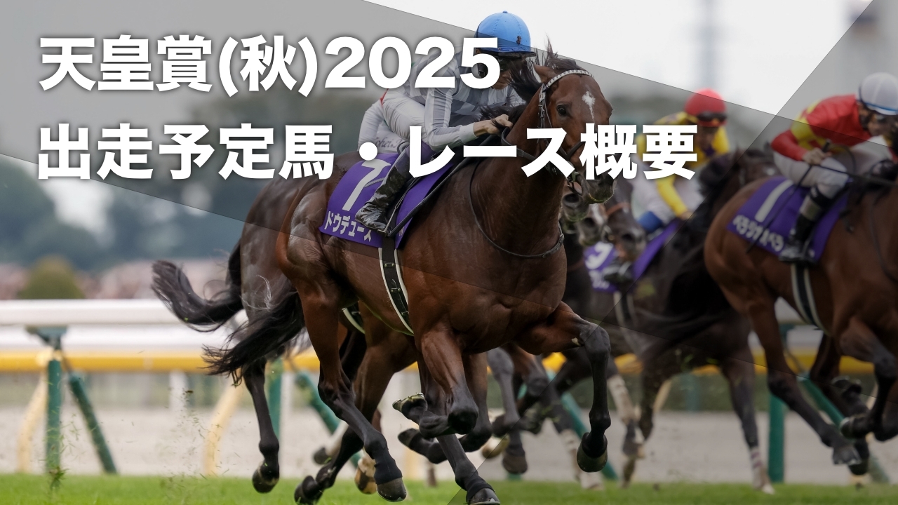 【天皇賞(秋)2025】出走予定馬・レース概要・日程・歴代優勝馬など最新情報【11月2日(日)15時40分】