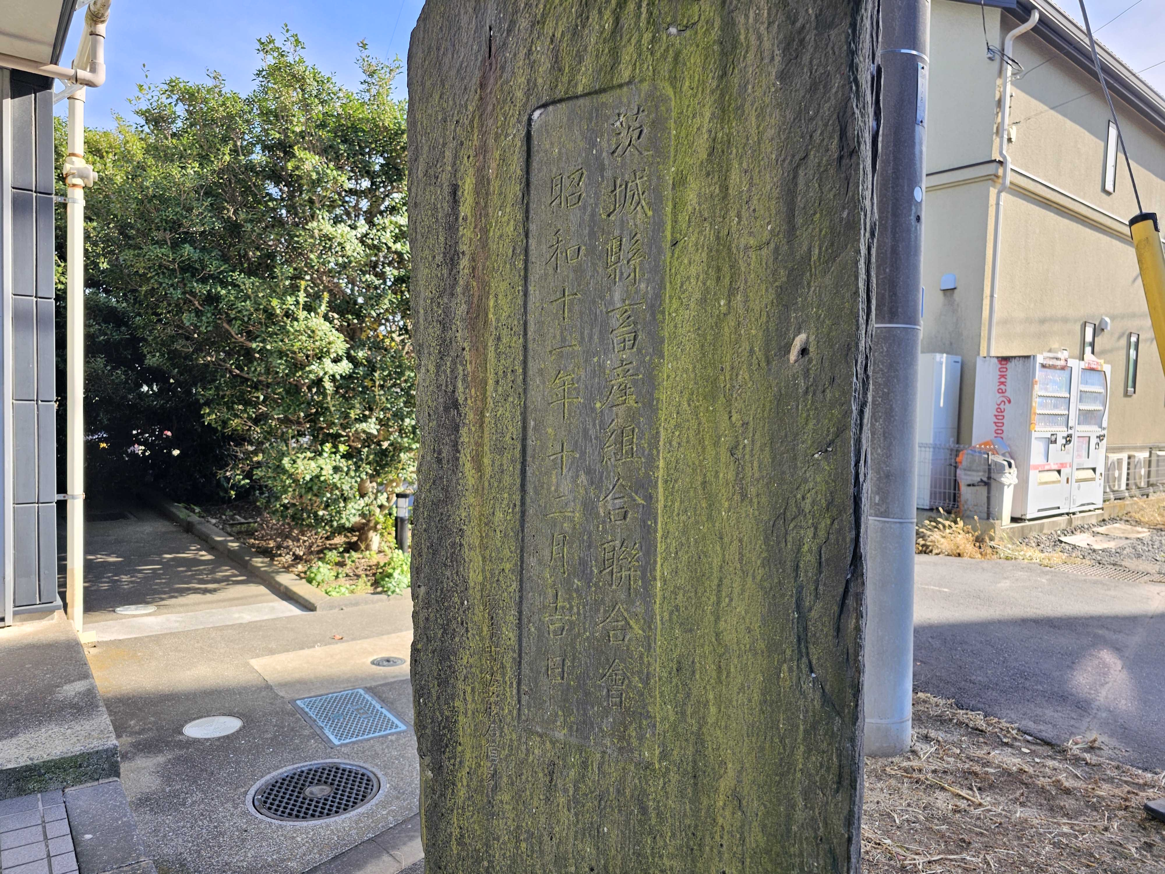 背後には「茨城縣畜産組合聯合會 昭和十一年十二月吉日」の文字が刻まれている(c)netkeiba