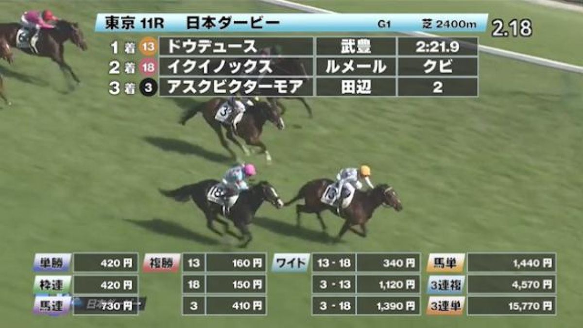 5/29 日本ダービーほか】東京ダイジェスト/JRAレース結果 | 競馬動画 - netkeiba